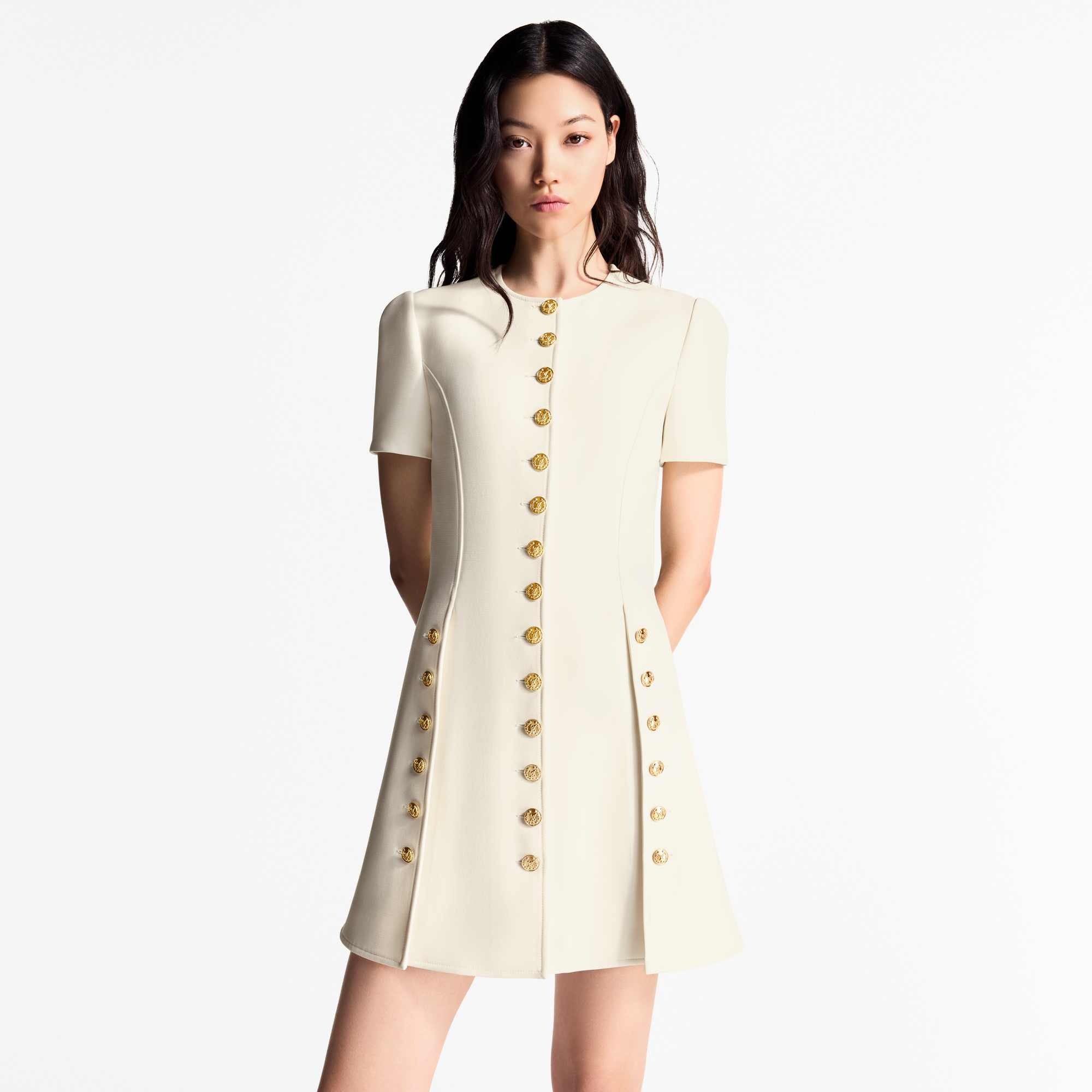 Button Trim Dress   in Women's Ready-to-Wear Dresses collections by Louis Vuitton (Product zoom)